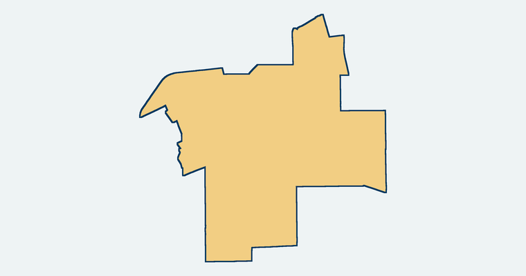 Map showing the San Gabriel Unified School District boundary
