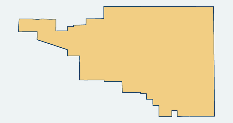 Map of the San Gorgonio Memorial Healthcare District service area