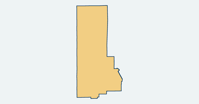Map showing the Santa Clara Elementary School District boundary