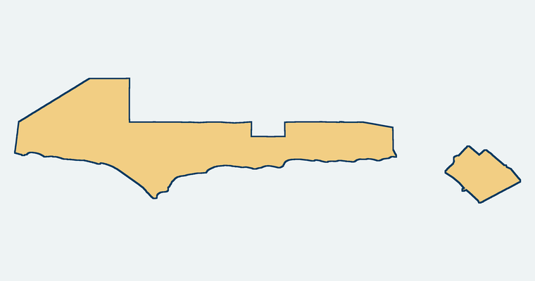 Map showing the Santa Monica-Malibu Unified School District boundary