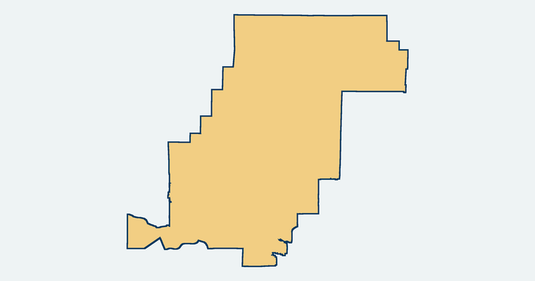Map showing the Saugus Union School District boundary