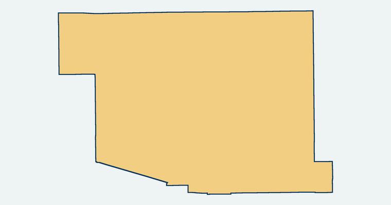 Map showing the Savanna Elementary School District boundary