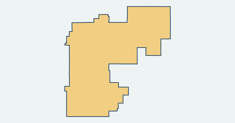 Map showing the Seeley Union Elementary School District boundary