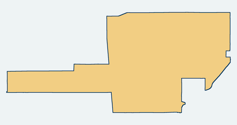 Map showing the Snowline Joint Unified School District boundary
