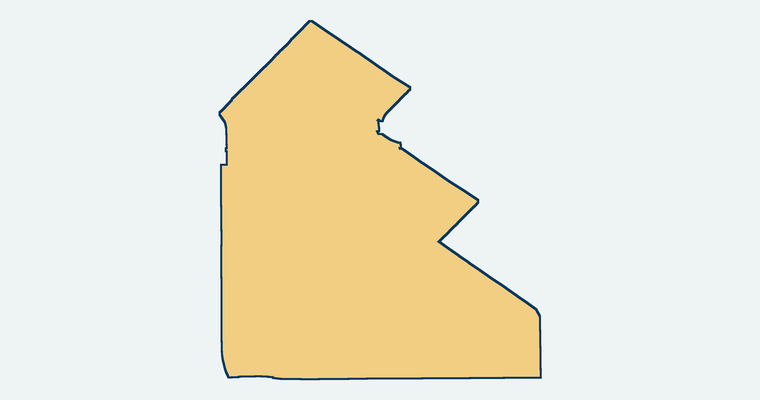 Map showing the South Whittier Elementary School District boundary