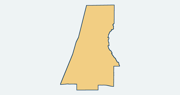 Map showing the Upland Unified School District boundary