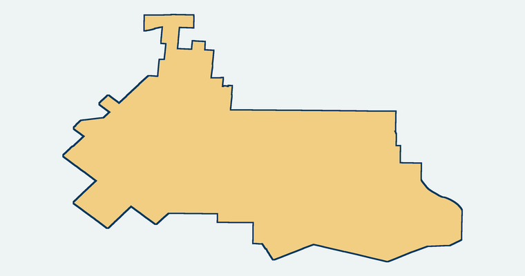 Map showing the West Covina Unified School District boundary