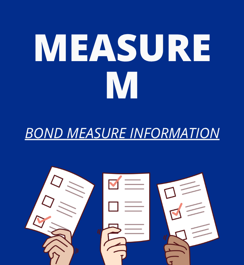 Murrieta Valley Unified School District Measure M bond-measure information graphic.