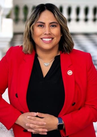 Official portrait of Caroline Menjivar