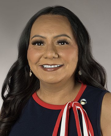 Official portrait of Elena Baca-Santa Cruz